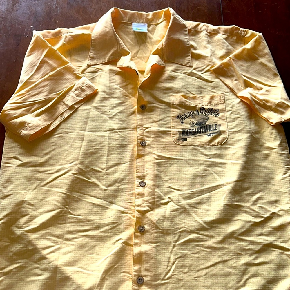 Men’s xl Jimmy Buffett’s margaritaville orangish/ yellow short sleeve